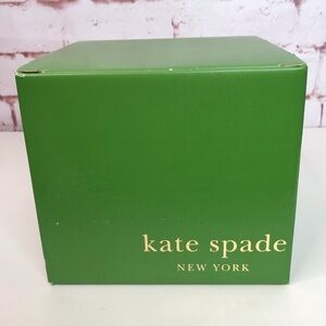 KATE SPADE NY 7.5x 6.75 x 7.5 inches Green & Turquoise Square Storage EMPTY Box